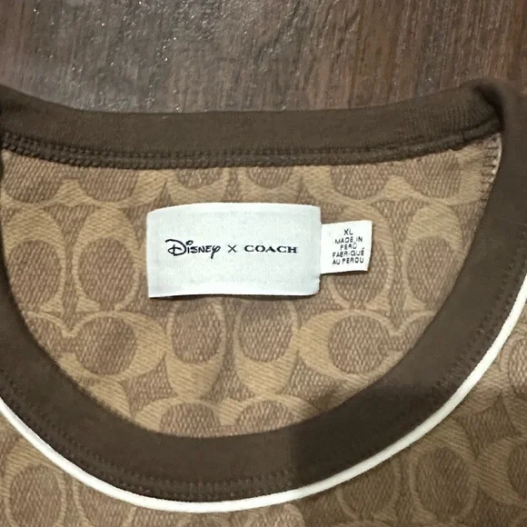 Coach Brown Mickey Mouse T-Shirt - Picture 7 of 7